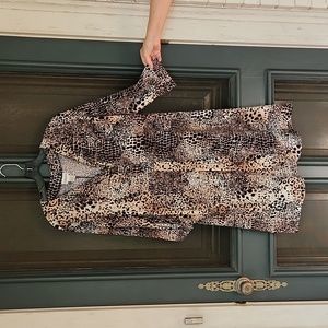 Chico's Cheetah Print Dress Size 3 (XL)